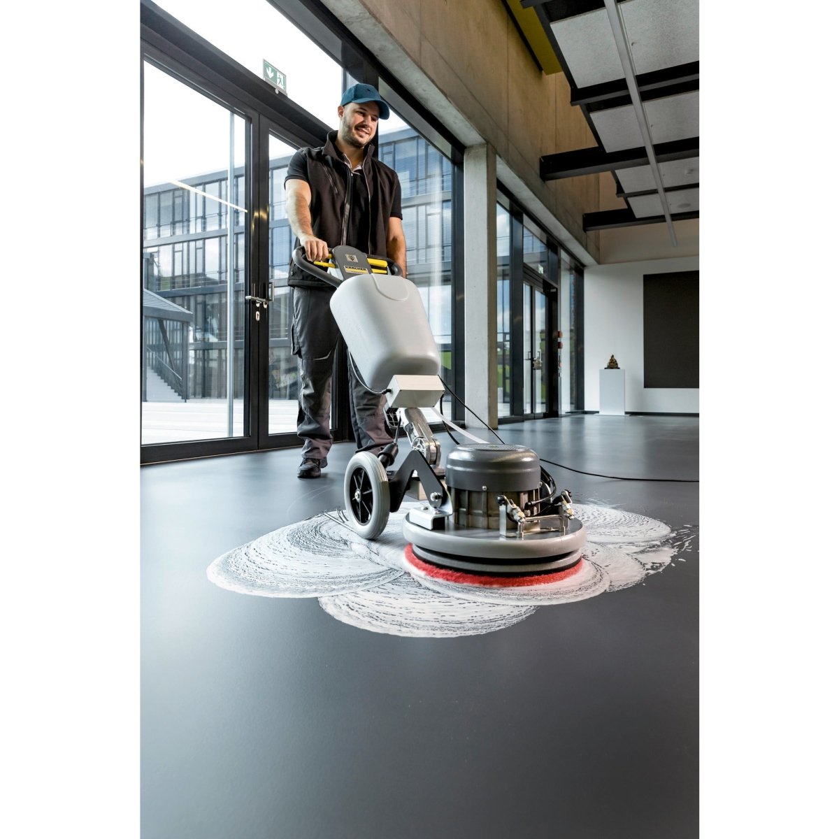 Cepillo de esponja, semiblando, rojo, 432 mm - KÄRCHER SHOP