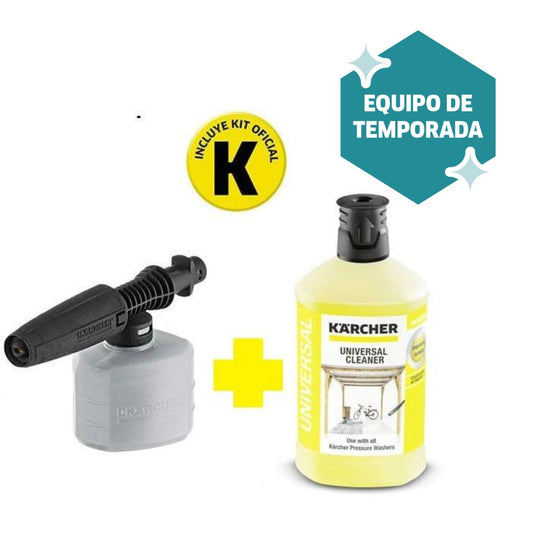 Kit Espumadora FJ3 y Detergente Universal 1Litro - KARCHER SHOPHidrolavadora