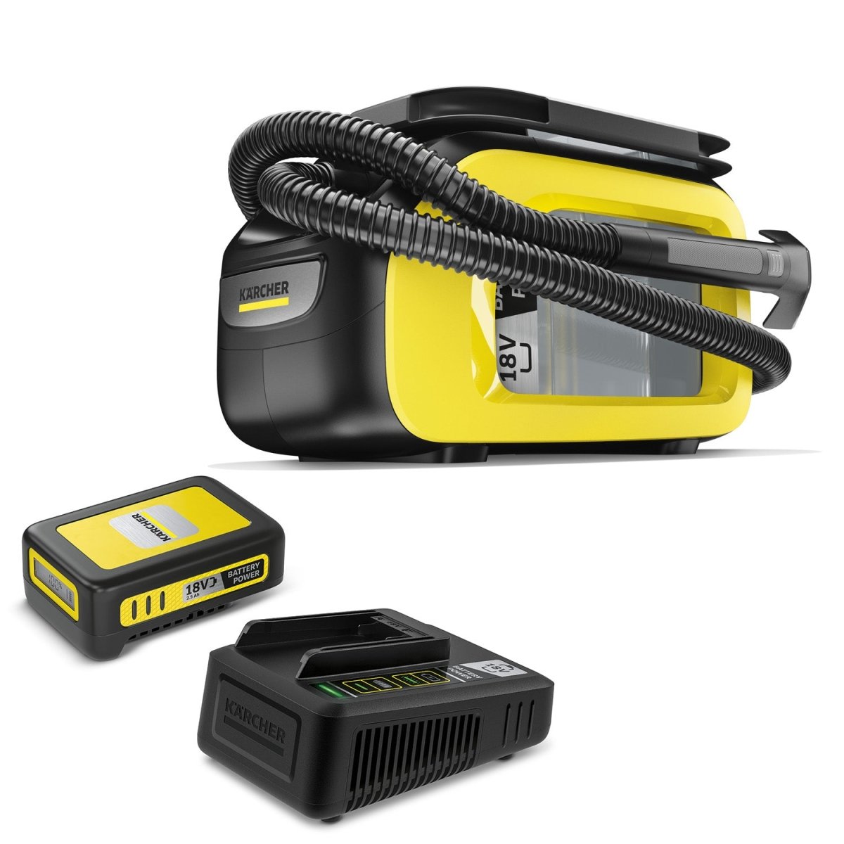 Kit SE 3 - 18 + Bateria y cargador de 18 V - KARCHER SHOP
