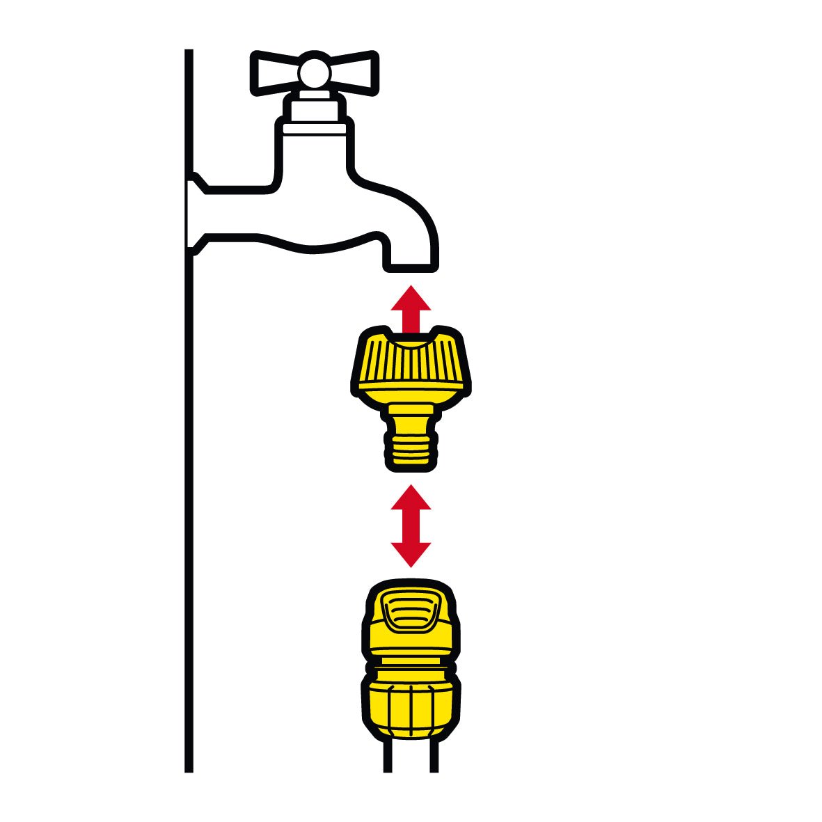 Conector para manguera de latón, ¾ , con Aqua Stop. - KÄRCHER SHOPACCESORIOS