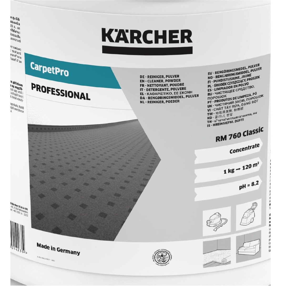 Limpiador Para Tapicería en Pastilla Marca Karcher RM-760 - Mayzap  Tornillos y Herramientas
