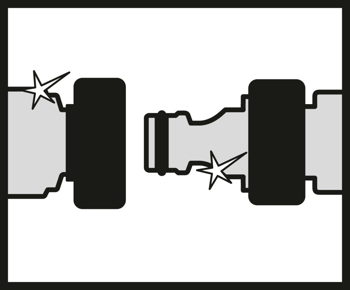 Empalme con dos conectores de latón. - KÄRCHER SHOPACCESORIOS