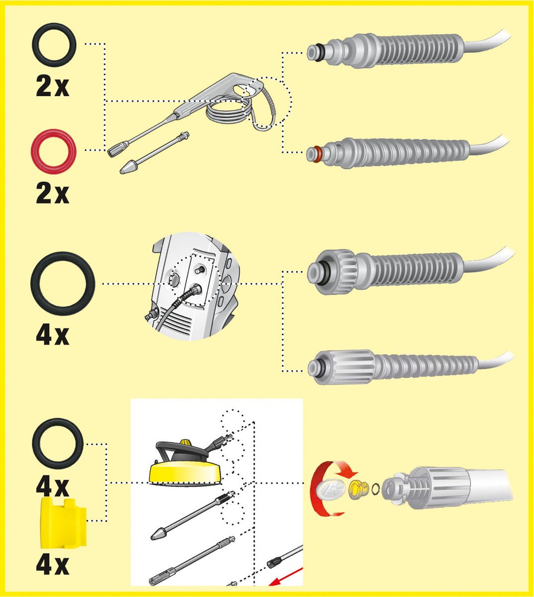 Juego de anillos de guarnición - KÄRCHER SHOPACCESORIOS