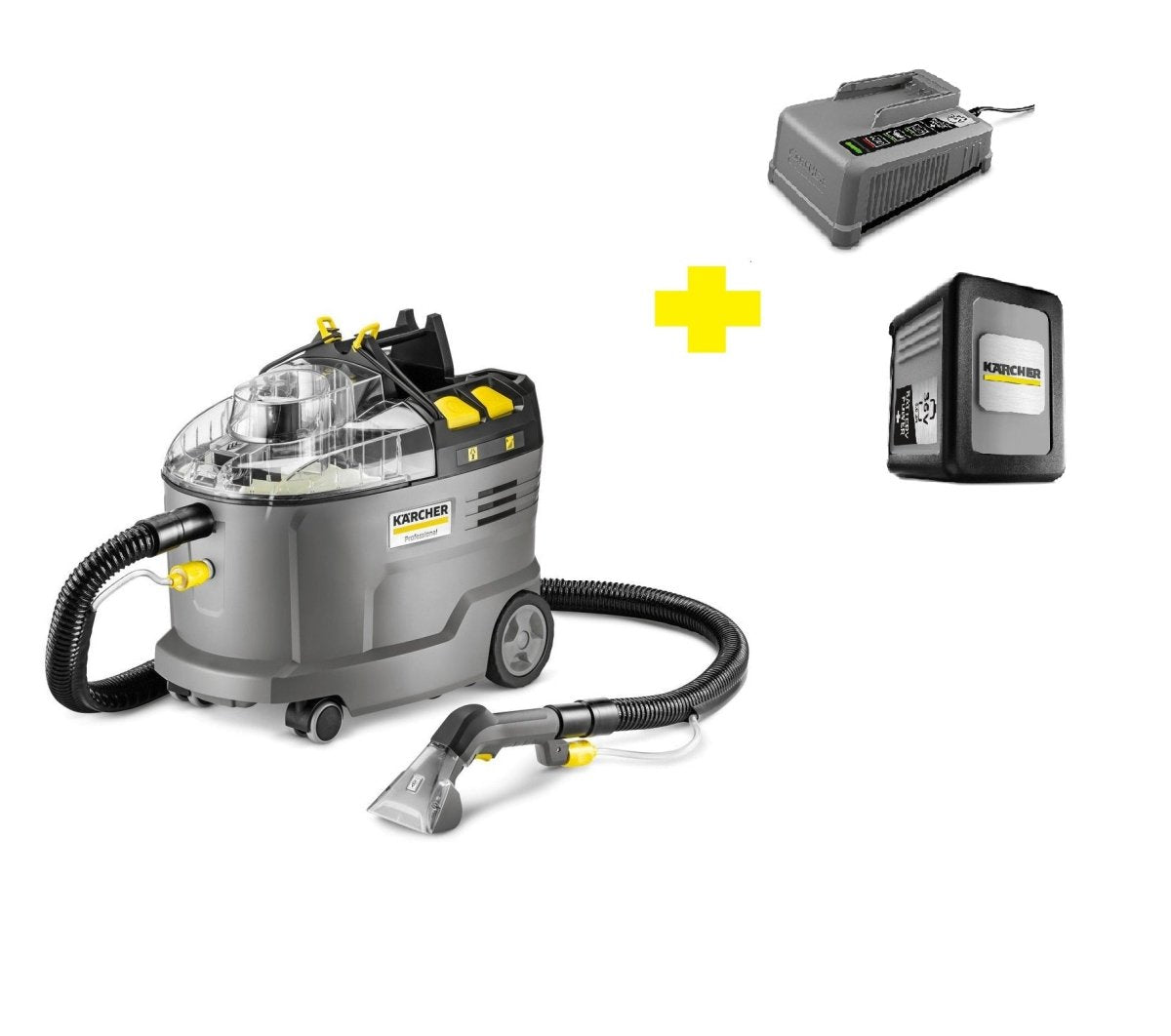 PUZZI 9/1 Bp con Bateria - KARCHER SHOPASPIRADORAS DE PULVERIZACIÓN Y ASPIRACIÓN / SECADOR PARA PISOS